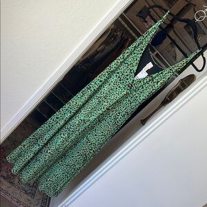 *NWT* H&M Green and Black Leopard Print Dress